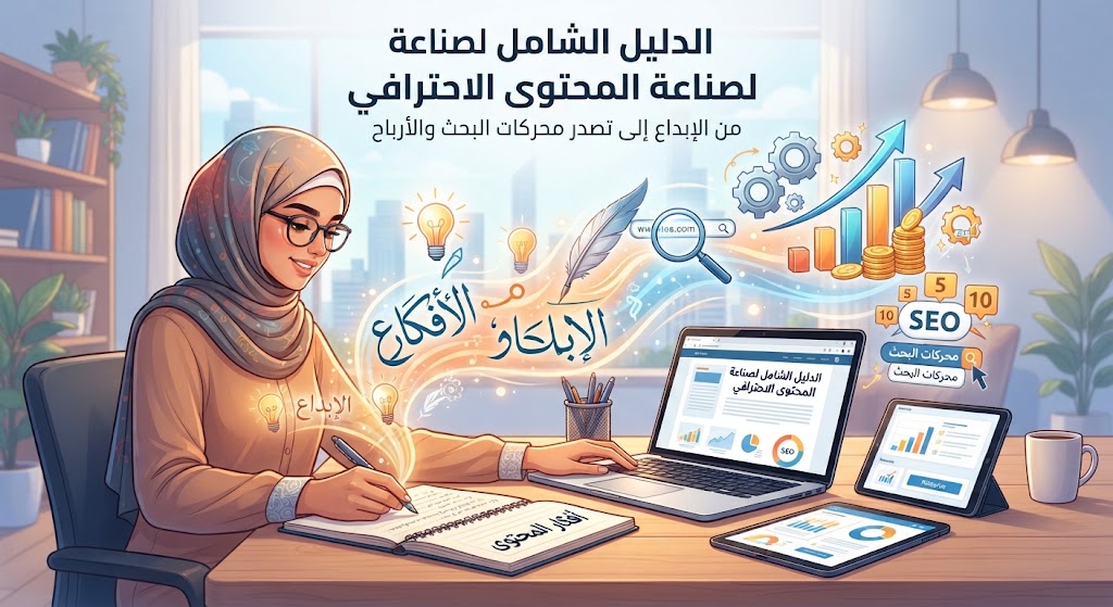 الدليل الشامل لصناعة المحتوى الاحترافي الذي يتصدر محركات البحث وتحقيق الأرباح